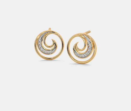 925 Sterling Silver Elegant Design Rose Gold Plated Pendant With Earring For Women By Kesardeep (Copy)